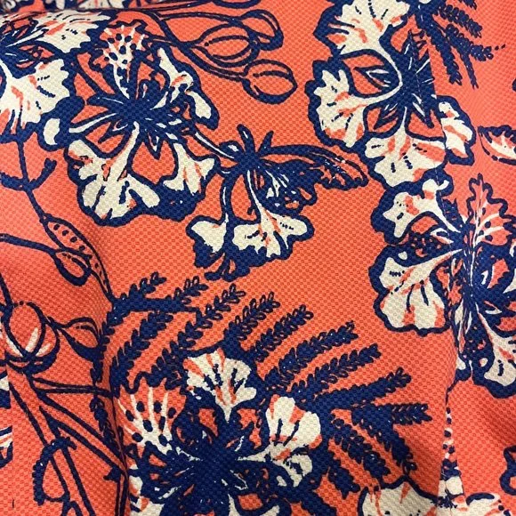 2/$30 Talbots Floral Coral Shift Dress 2 - Picture 6 of 6